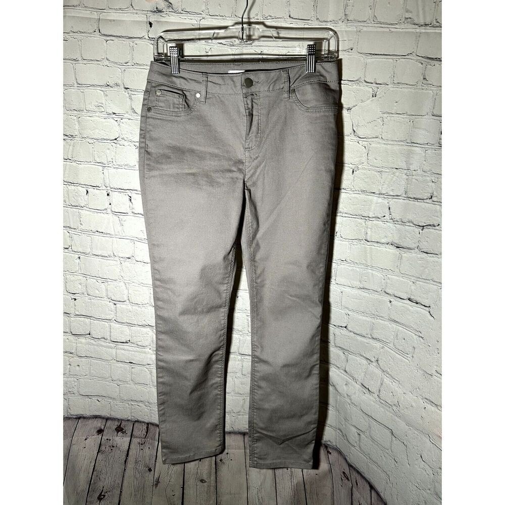 Lascana Womens Grey Slim Leg Stretch Five Pocket Pants Size 6 49201936